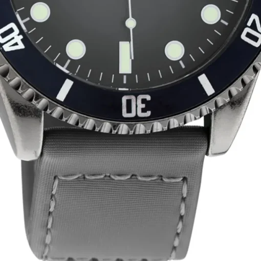 Oozoo Herren Armbanduhr Timepieces C11011 Analog Leder grau UOC11011