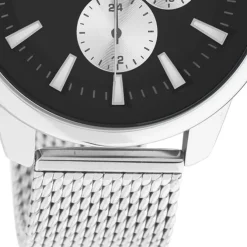 Oozoo Herren Armbanduhr Timepieces C11016 Analog Metall Mesh silber UOC11016