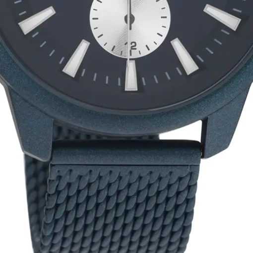 Oozoo Herren Armbanduhr Timepieces C11018 Analog Metall Mesh blau UOC11018
