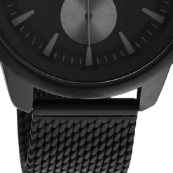 Oozoo Herren Armbanduhr Timepieces C11019 Analog Metall Mesh schwarz UOC11019