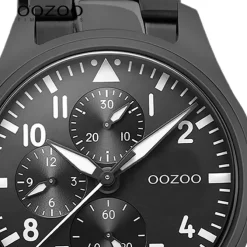 Oozoo Herren Armbanduhr Timepieces C10957 Analog Edelstahl schwarz UOC10957