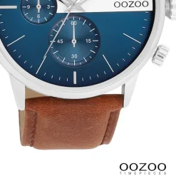 Oozoo Herren Armbanduhr Timepieces Analog Leder braun UOC11221