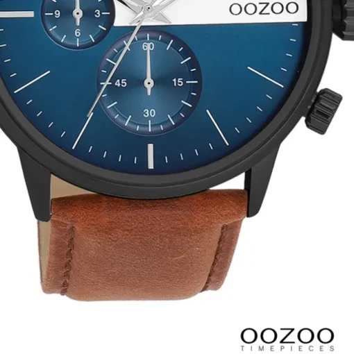 Oozoo Herren Armbanduhr Timepieces Analog Leder braun UOC11222