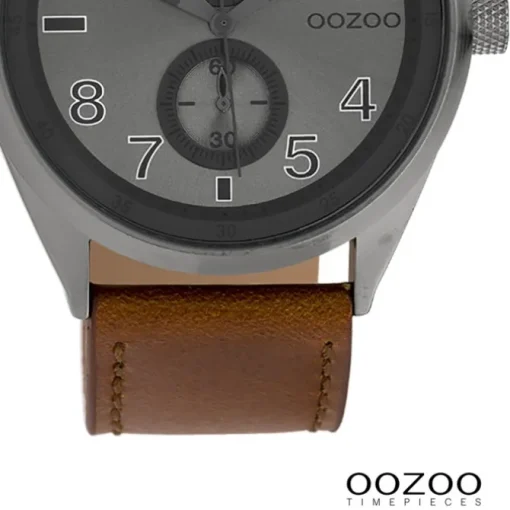 Oozoo Herren Armbanduhr Timepieces Analog Leder braun UOC10028