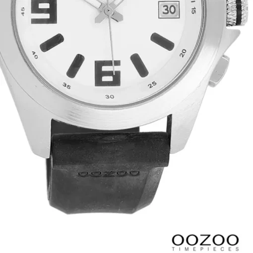 Oozoo Herren Armbanduhr Timepieces Analog Leder schwarz UOC3167A