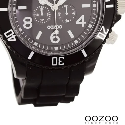 Oozoo Herren Armbanduhr Timepieces Analog Silikon schwarz UOC4839A