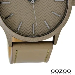 Oozoo Herren Armbanduhr Timepieces Analog Leder braun UOC9018A