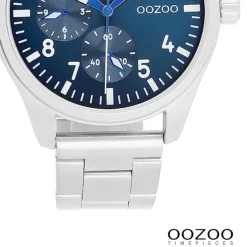 Oozoo Herren Armbanduhr Timepieces Analog Metallband silber UOC11505