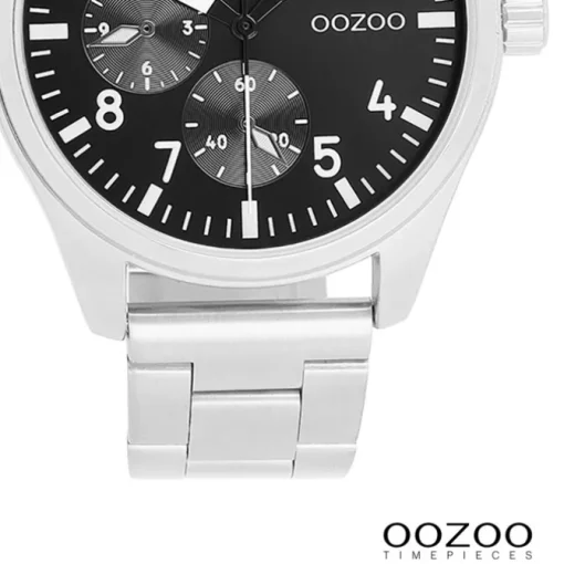 Oozoo Herren Armbanduhr Timepieces Analog Metallband silber UOC11506