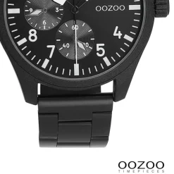 Oozoo Herren Armbanduhr Timepieces Analog Metallband schwarz UOC11509