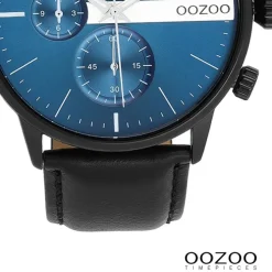 Oozoo Herren Armbanduhr Timepieces Analog Lederband schwarz UOC11510