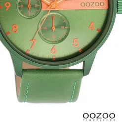 Oozoo Herren Armbanduhr Timepieces Analog Metall grün UOC11308