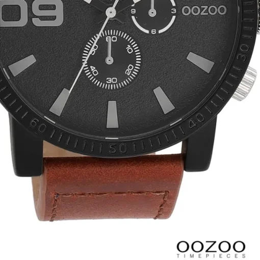 Oozoo Herren Armbanduhr Timepieces Analog Leder braun UOC11211
