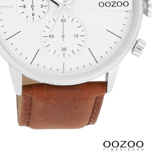 Oozoo Herren Armbanduhr Timepieces Analog Leder braun UOC11220
