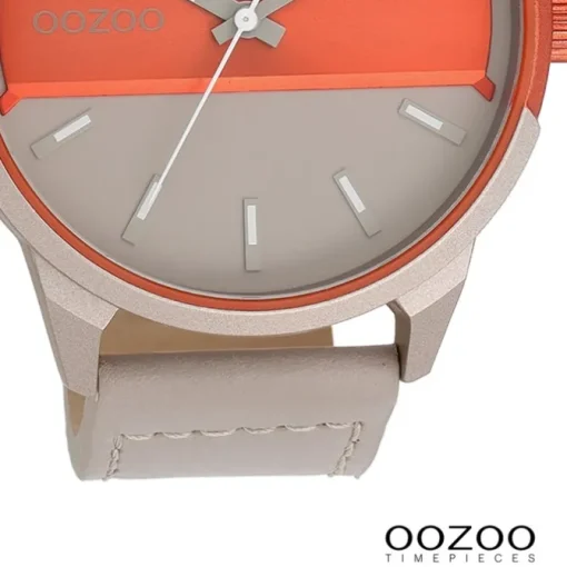 Oozoo Herren Armbanduhr Timepieces Analog Leder sand UOC11230