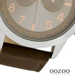 Oozoo Herren Armbanduhr Timepieces C6885 Quarzwerk Leder braun UOC6885