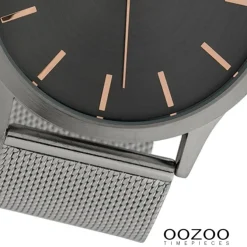 Oozoo Herren Armbanduhr Timepieces C10056 Quarz Stahl silber UOC10056