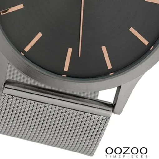 Oozoo Herren Armbanduhr Timepieces C10056 Quarz Stahl silber UOC10056