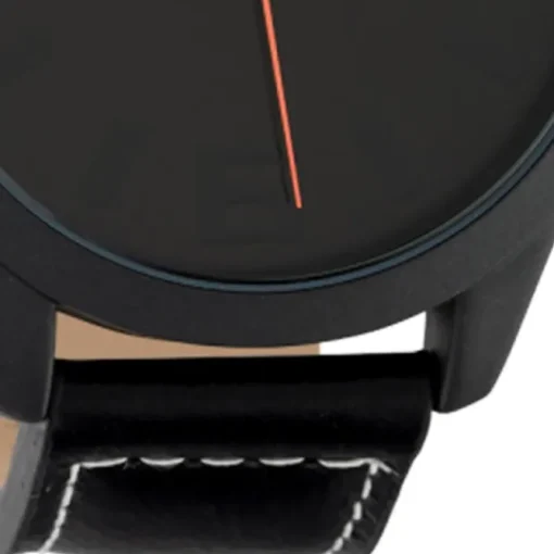 Oozoo Herren Armbanduhr Timepieces C1069 Analog Leder schwarz UOC1069