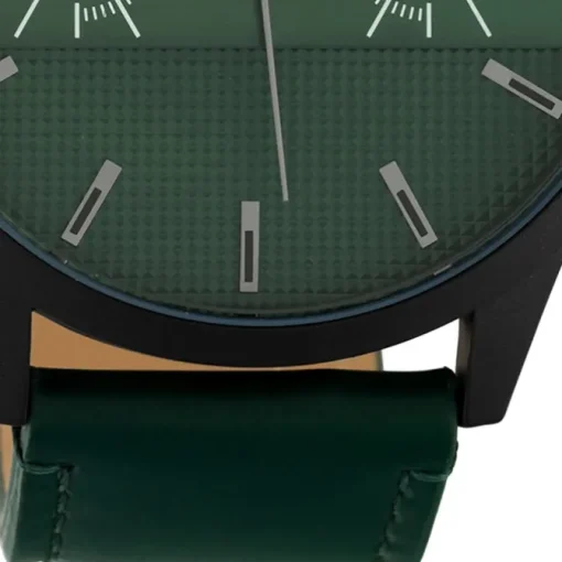 Oozoo Herren Armbanduhr Timepieces C10537 Analog Leder grün UOC10537