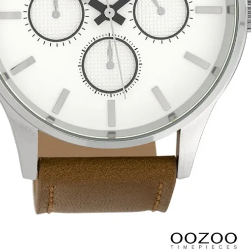 Oozoo Herren Armbanduhr Timepieces Analog Leder braun UOC10045