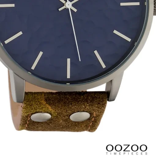 Oozoo Herren Armbanduhr Timepieces Analog Leder camouflage gelb UOC10461