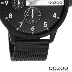 Oozoo Herren Armbanduhr Timepieces Analog Metall schwarz UOC11304