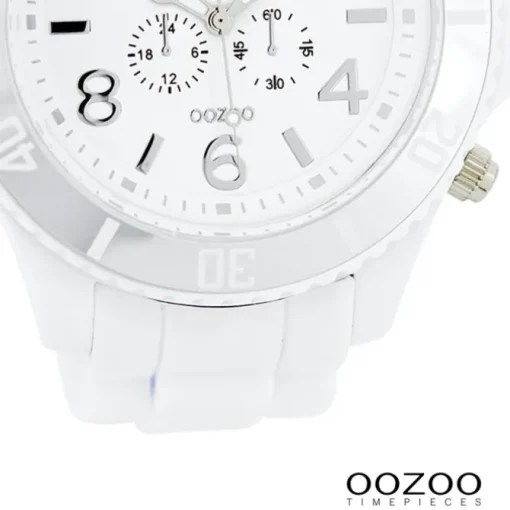 Oozoo Herren Armbanduhr Timepieces Analog Silikon weiß UOC4820A