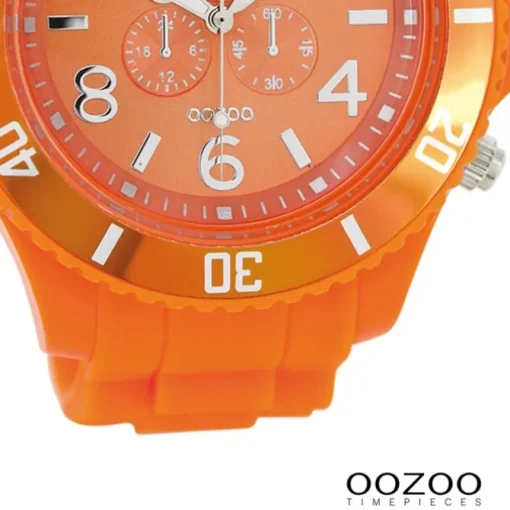 Oozoo Herren Armbanduhr Timepieces Analog Silikon orange UOC4826A
