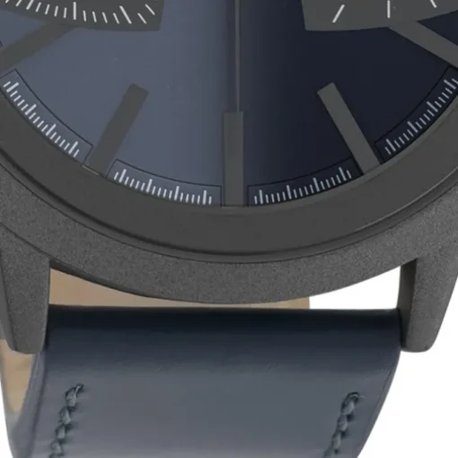 Oozoo Herren Armbanduhr Timepieces C10807 Analog Leder dunkelblau UOC10807