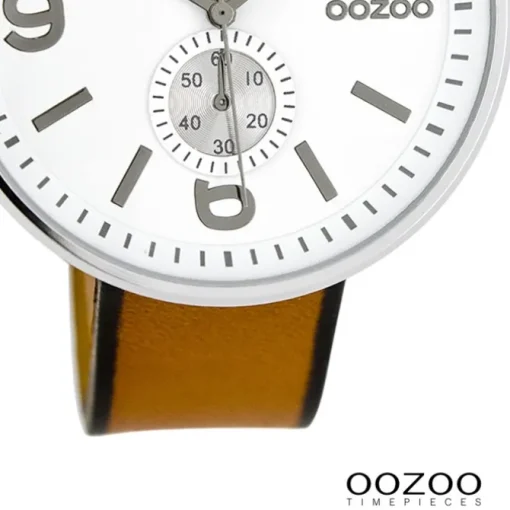 Oozoo Herren Armbanduhr Timepieces Analog Leder braun UOC7075A