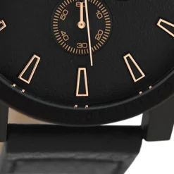 Oozoo Herren Armbanduhr Timepieces C9034A Analog Leder schwarz UOC9034A