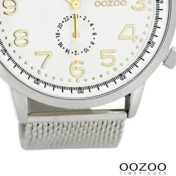 Oozoo Herren Armbanduhr Timepieces Analog Metall silber UOC7087A
