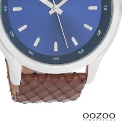 Oozoo Herren Armbanduhr Timepieces Analog Leder braun UOC7432A