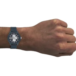 Oozoo Herren Armbanduhr Timepieces C11018 Analog Metall Mesh blau UOC11018