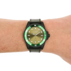 Oozoo Herren Armbanduhr Timepieces Analog Leder schwarz UOC11117
