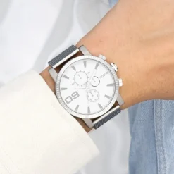 Oozoo Herren Armbanduhr Timepieces Analog Metall silber UOC11213