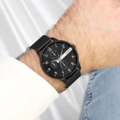 Oozoo Herren Armbanduhr Timepieces Analog Metall schwarz UOC11304