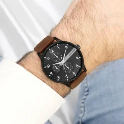 Oozoo Herren Armbanduhr Timepieces Analog Metall braun UOC11307