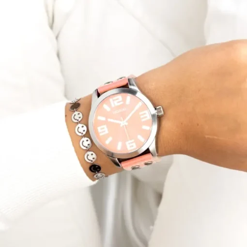 Oozoo Herren Armbanduhr Timepieces Analog Leder orange UOC1090A