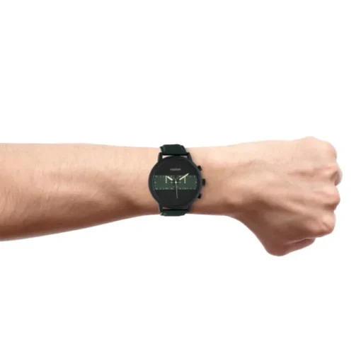 Oozoo Herren Armbanduhr Timepieces C10517 Analog Leder grün UOC10517