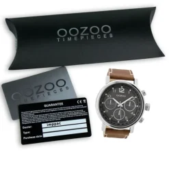 Oozoo Herren Armbanduhr Timepieces C9457A Analog Leder braun UOC9457A