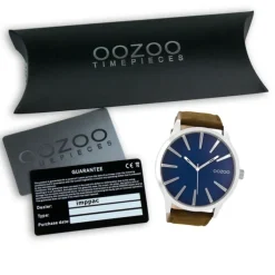 Oozoo Herren Armbanduhr Timepieces Analog Leder braun UOC9040A