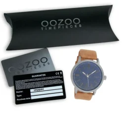 Oozoo Herren Armbanduhr Timepieces Analog Leder braun UOC9406A
