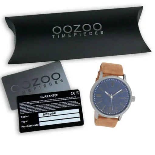 Oozoo Herren Armbanduhr Timepieces Analog Leder braun UOC9406A