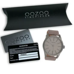 Oozoo Herren Armbanduhr Timepieces Analog Leder braun UOC9411A