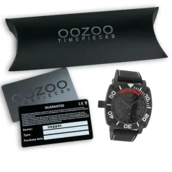 Oozoo Herren Armbanduhr Timepieces Analog Leder schwarz UOC2284A