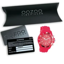 Oozoo Herren Armbanduhr Timepieces Analog Silikon pink UOC4837A