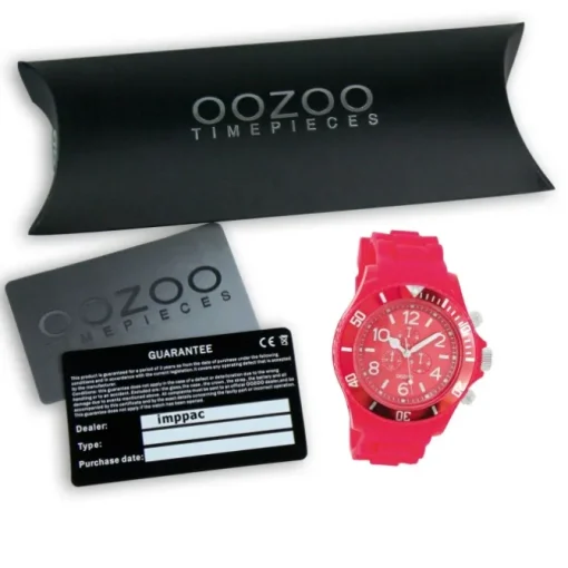 Oozoo Herren Armbanduhr Timepieces Analog Silikon pink UOC4837A