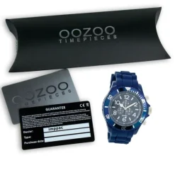 Oozoo Herren Armbanduhr Timepieces Analog Silikon dunkelblau UOC4838A